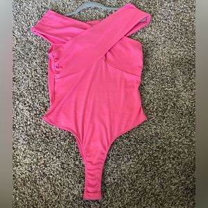 Lush Bright Pink Body Suit Size :S